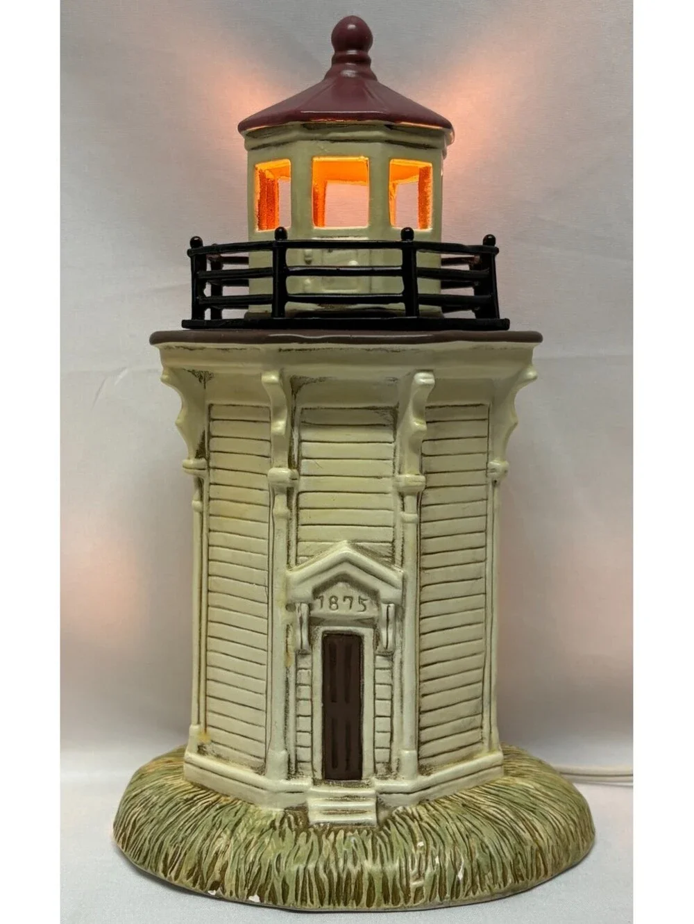 Vintage 1993 Geo. Z. Lefton Yerba Buena 1875 Lighthouse Accent Lamp 01120